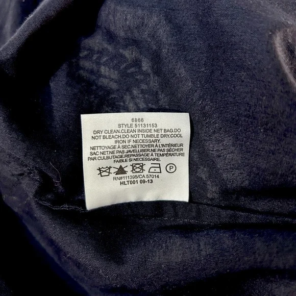 Tory Burch Embroidered Fringe Tunic Top in Navy Size 6 - Picture 11 of 12